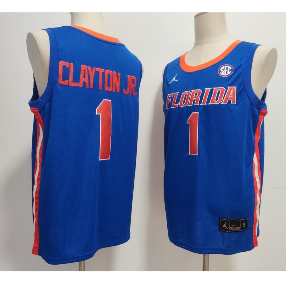 Mens Walter Clayton Jr. Royal Stitched Jersey